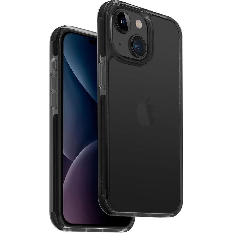 Uniq Combat Back Cover Mobile Case, for iPhone 15, Carbon Black