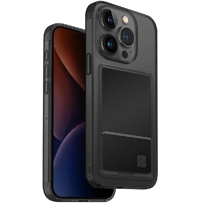 Uniq Air Fender ID Back Cover Mobile Case, for iPhone 15 Pro Max, Smoky