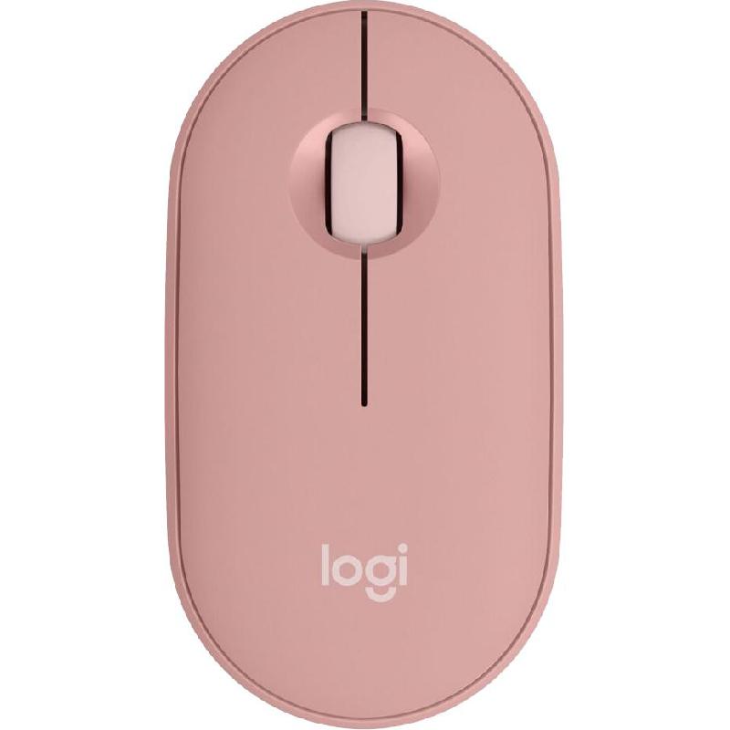 Logitech Pebble 2 M350s Mouse, Bluetooth, Optical, 1000 dpi, Tonal Rose