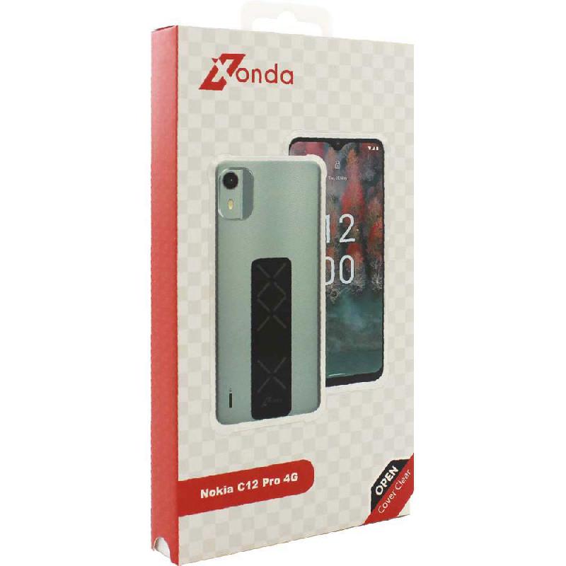 Xonda Back Cover Mobile Case with Strap, for Nokia C12 Pro, Clear