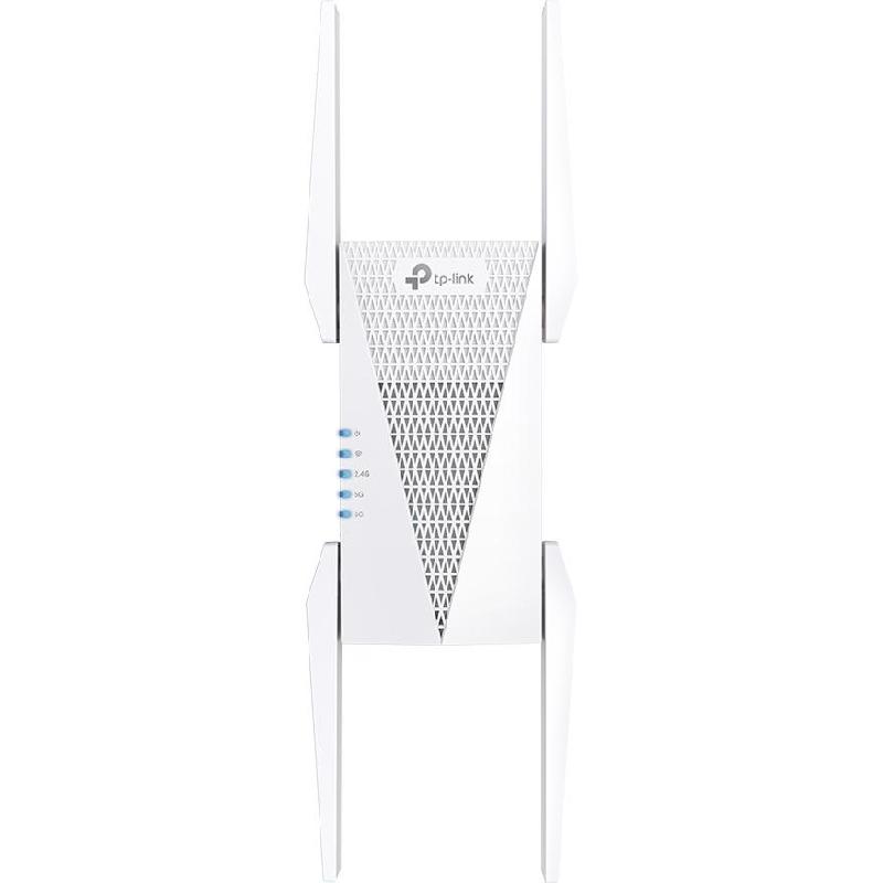 TP-Link RE815XE Range Extender, Single Port (LAN), Single Port (GbE), Wireless AX (802.11ax), Tri-Band (2.4 GHz/5 GHz/6 GHz)