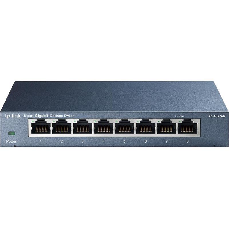 TP-Link TL-SG108 Network Switch, 8 Port (LAN), 8 Port (GbE)