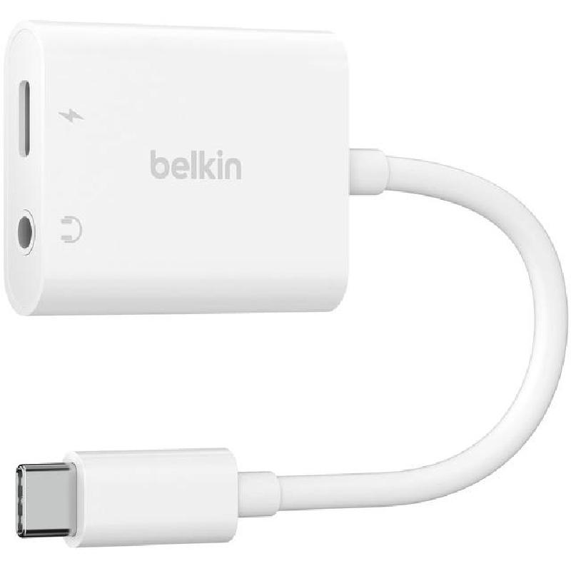 Belkin RockStar 3.5 mm Audio + USB-C Charge Adapter AV Adapter