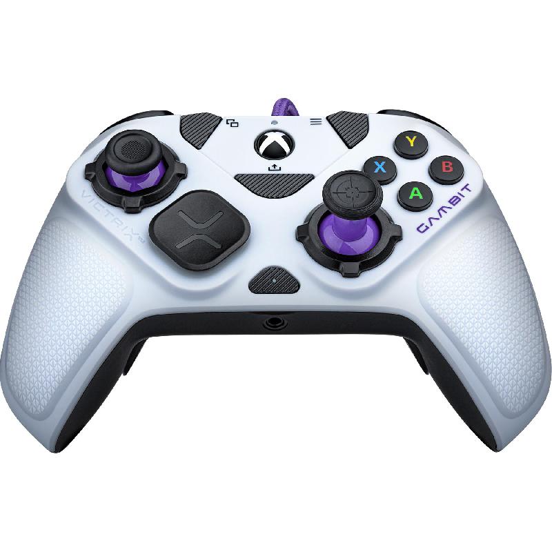 PDP Victrix Gambit Controller, Wired, for Xbox One/Xbox Series X/Xbox Series S, White