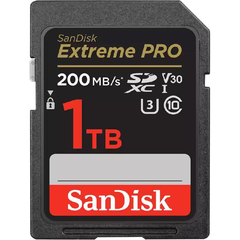 SanDisk Extreme Pro SD UHS I SD Card, 1 TB