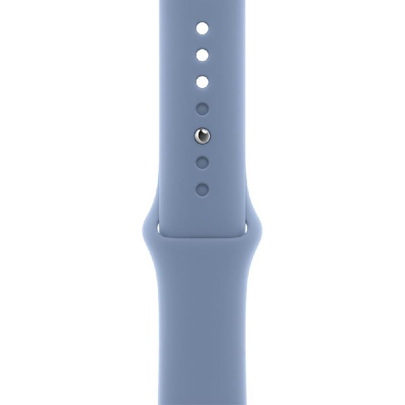 Apple Sport Band Wrist Strap, for Apple Watch Ultra 3/Watch Ultra 2/Watch Series 10 46/Watch Series 9 45, Fluoroelastomer, Medium/Large Band Size, Winter Blue