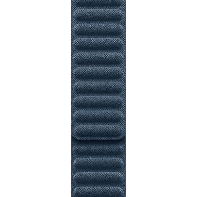 Apple Magnetic Link Wrist Strap, for Apple Watch Ultra 2/Watch Series 10 46/Watch Series 9 45/Watch SE 44, Durable Microtwill, Medium/Large Band Size, Pacific Blue