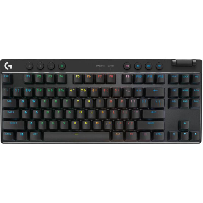 Logitech G PRO X TKL Gaming Keyboard, Wireless, for Laptop/Desktop Computer/Gaming Desktop Computer/CPU Windows OS, Black