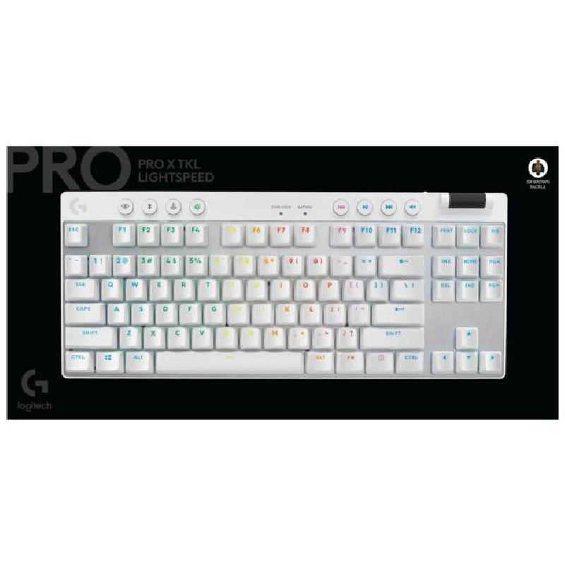 Logitech G PRO X TKL Gaming Keyboard, Wireless, for Devices with Windows/macOS, White — 3