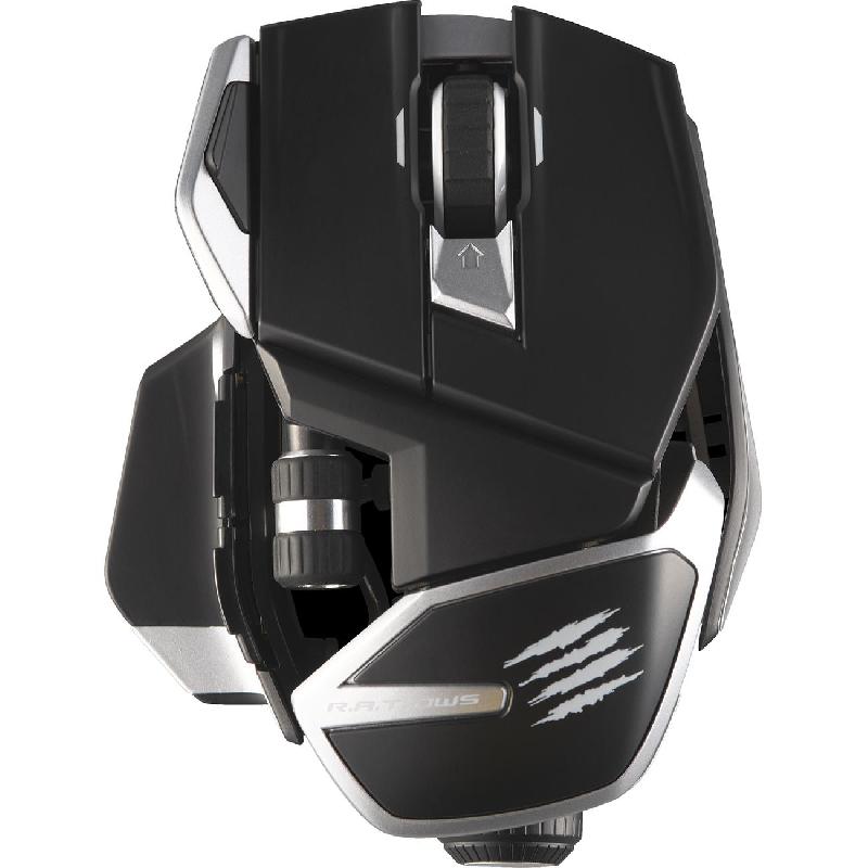 Mad Catz R.A.T. DWS Gaming Mouse, Wireless, Optical, PixArt PAW 3335DB 16000 dpi, White