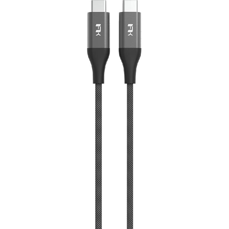 FeelTek Kleio USB-C to USB-C (100W) Sync & Charge Cable, 3.00 m ( 9.84 ft ), Grey