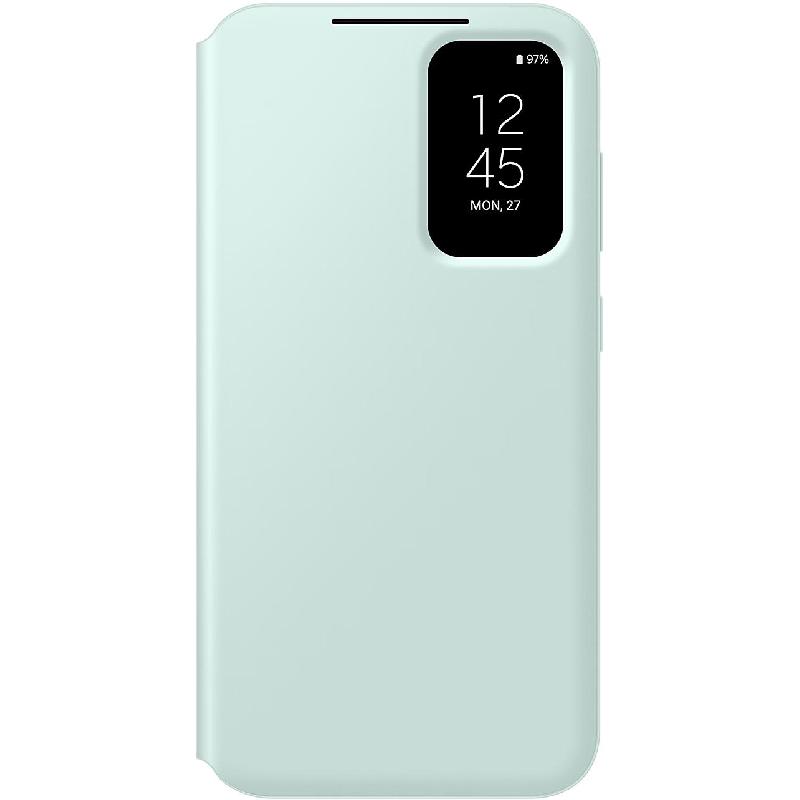 Samsung Smart View Wallet Flip Cover Mobile Case, for Samsung Galaxy S23 FE 5G, Mint Green