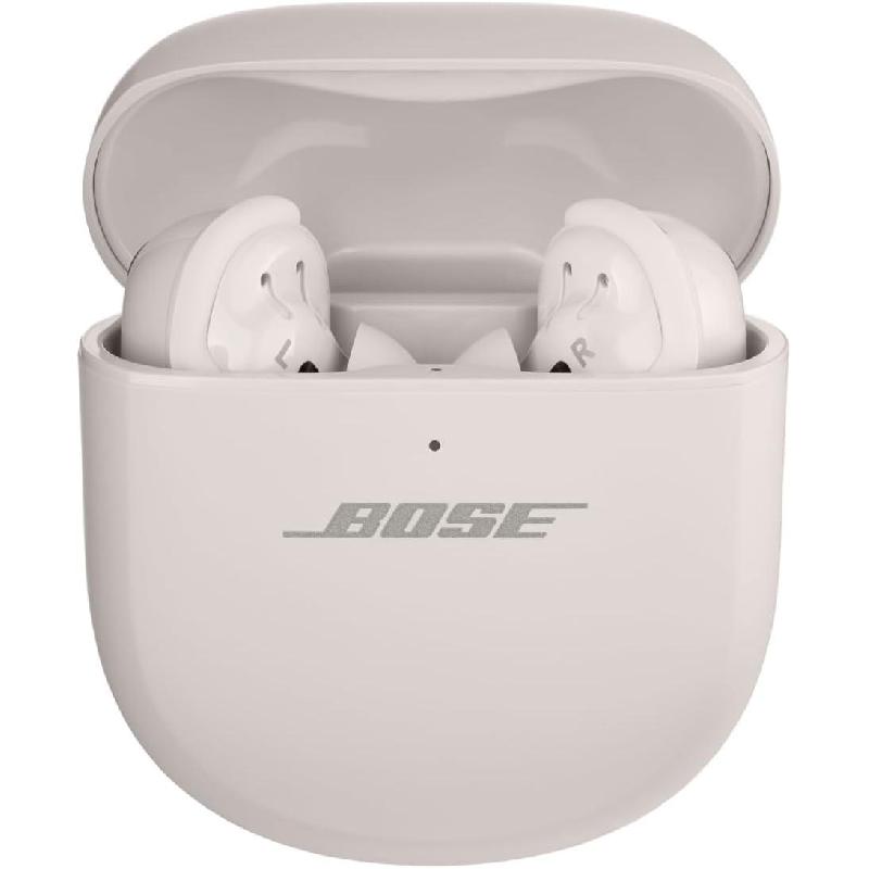 Bose QuietComfort Ultra Earbuds, Noise Cancelling, Bluetooth, USB (Charging), Built-in Microphone, White Smoke