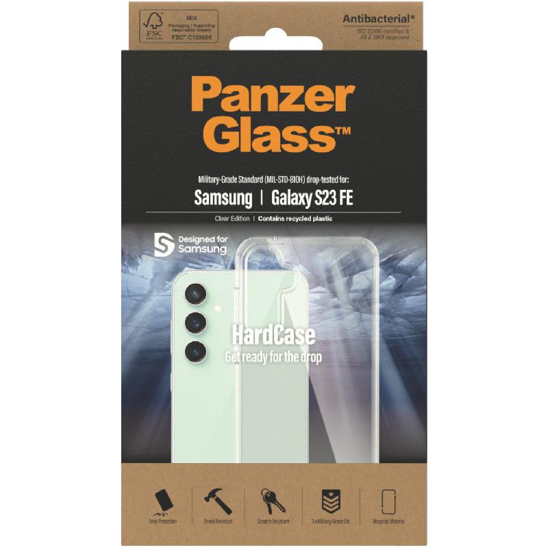 PanzerGlass HardCase Back Cover Mobile Case, for Samsung Galaxy S23 FE 5G, Clear