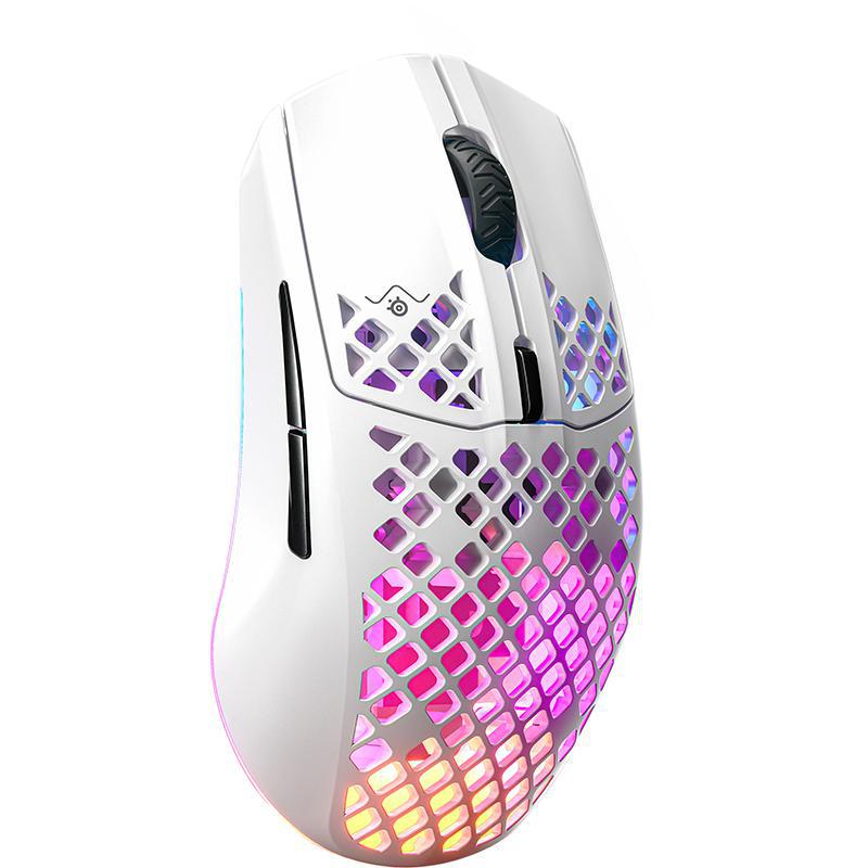 SteelSeries Aerox 3 Gaming Mouse, Wireless, Optical, TrueMove Air 18000 cpi, Snow