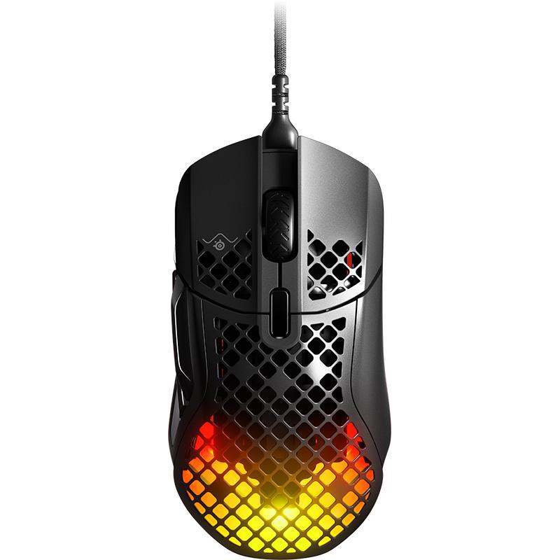 SteelSeries Aerox 5 Gaming Mouse, Wired, Laser Technology, TrueMove Air 18000 cpi, Black