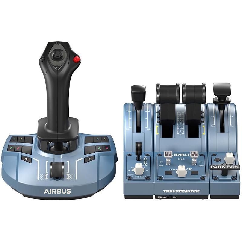 Thrustmaster TCA Captain Pack X Airbus Edition Throttle + Stick Simulation, Wired, for Gaming Laptop/Gaming Desktop All-in-One/Gaming CPU/Xbox One, Blue/Black