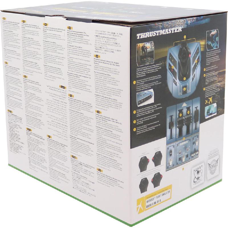 Thrustmaster TCA Captain Pack X Airbus Edition Throttle + Stick Simulation, Wired, for Gaming Laptop/Gaming Desktop All-in-One/Gaming CPU/Xbox One, Blue/Black — 3