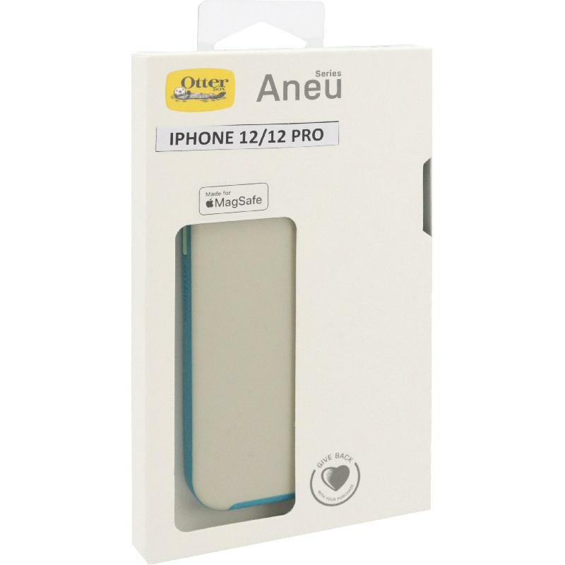 OtterBox Aneu Back Cover Mobile Case with MagSafe, for iPhone 12/iPhone 12 Pro, Grey/Blue