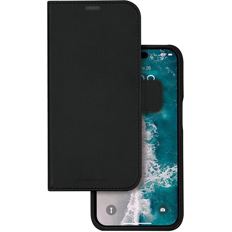DBRAMANTE1928 Stockholm Flip Cover Mobile Case, for iPhone 15 Pro, Black — 3