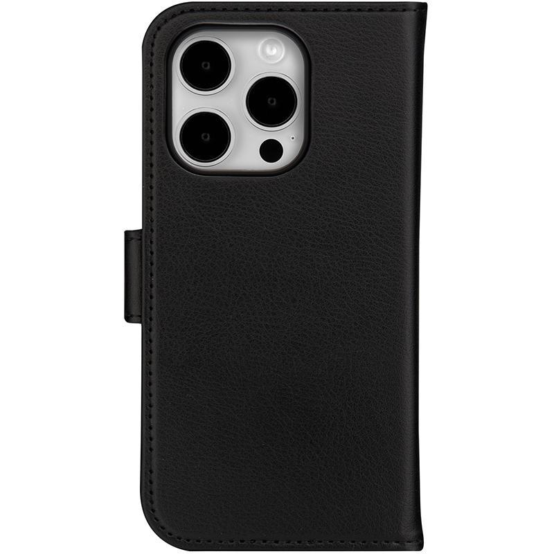 DBRAMANTE1928 Stockholm Flip Cover Mobile Case, for iPhone 15 Pro Max, Black