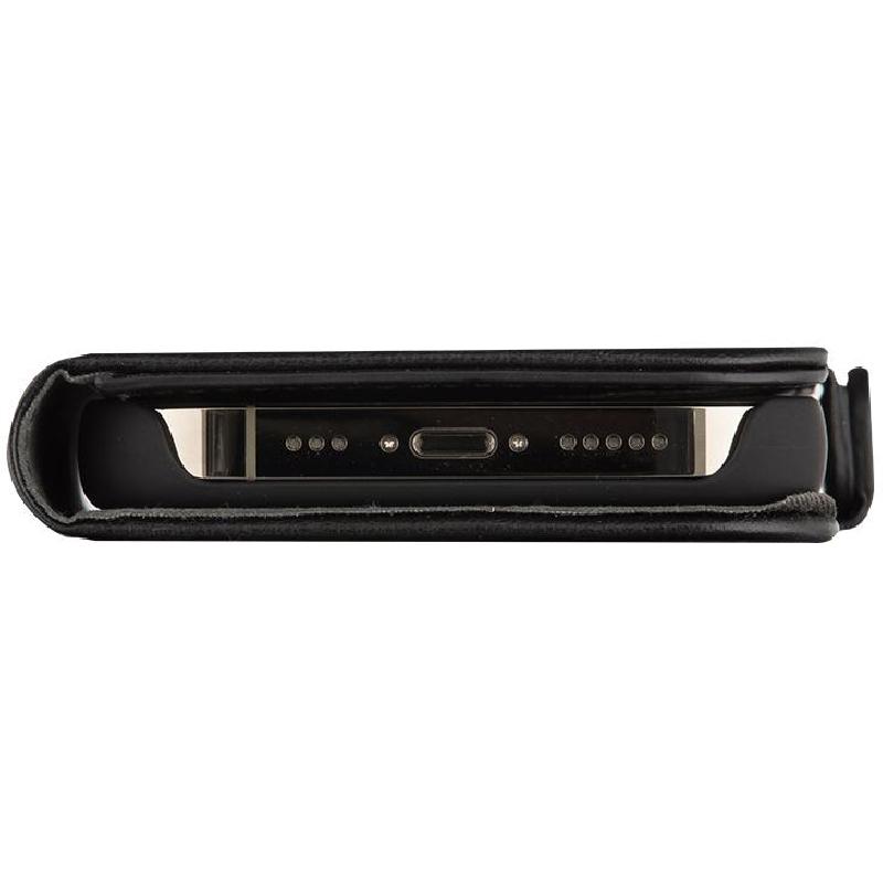 DBRAMANTE1928 Stockholm Flip Cover Mobile Case, for iPhone 15 Pro Max, Black — 2