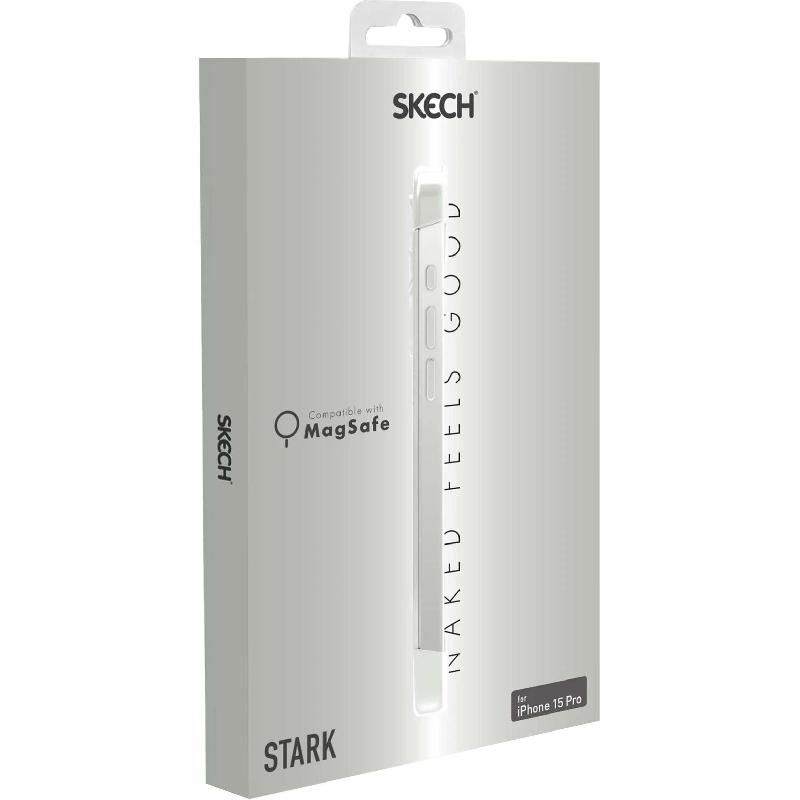 Skech Stark Back Cover Mobile Case with MagSafe, for iPhone 15 Pro, Clear