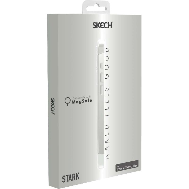 Skech Stark Back Cover Mobile Case with MagSafe, for iPhone 15 Pro Max, Clear