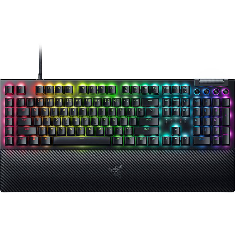 Razer BlackWidow V4 Green Switch US-Layout Chroma RGB Gaming  Mechanical Keyboard, Wired, for Apple Laptop/Desktop Computer/Gaming Desktop Computer/CPU/Gaming CPU, Black