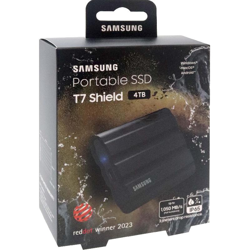 Samsung T7 Shield Portable SSD - Solid State Drive, 4 TB, Black