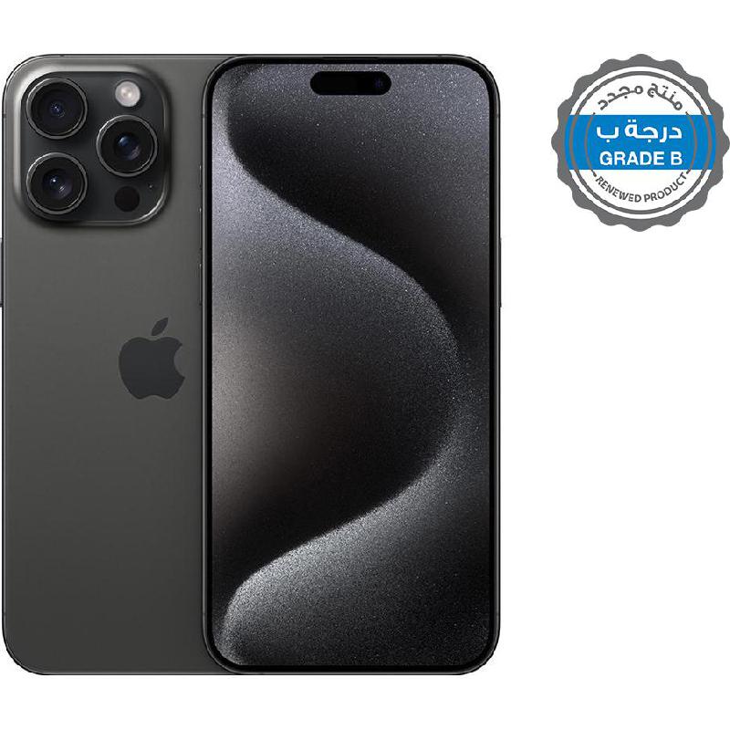 Renewed Grade B Apple iPhone 15 Pro Max, 256 GB, Black Titanium, 5G