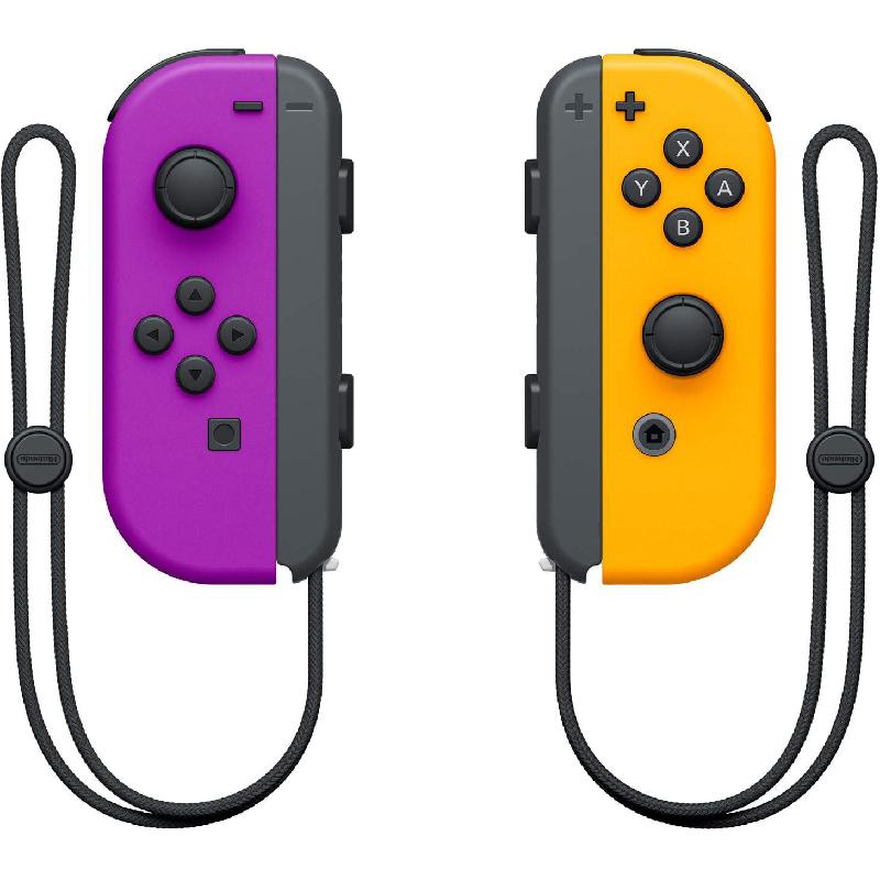 Nintendo Joy-Con (L)/(R) Controller, for Nintendo Switch, Neon Purple/Neon Orange