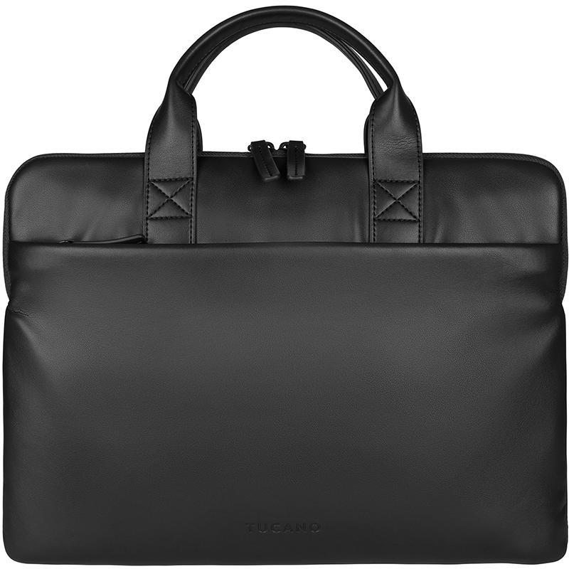 TUCANO Isotta Laptop Messenger Bag, for 14"/13.9" (Device), Black