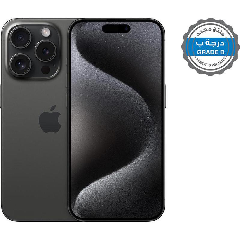 Renewed Grade B Apple iPhone 15 Pro, 256 GB, Black Titanium, 5G