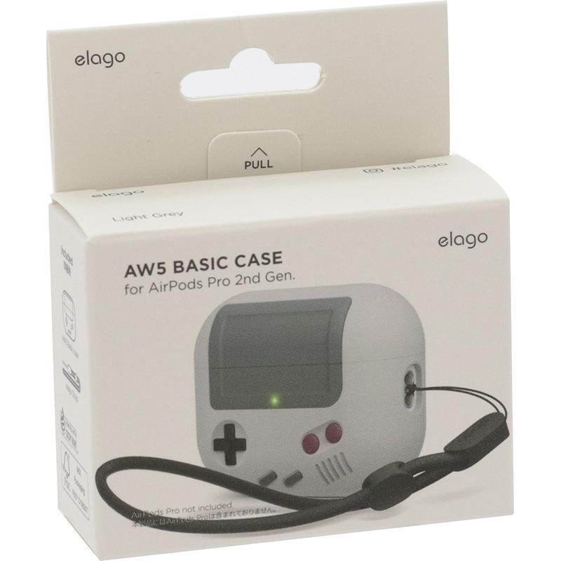 Elago AW5 Earbuds Case, for Apple AirPods Pro 2nd Gen, Light Grey — 2