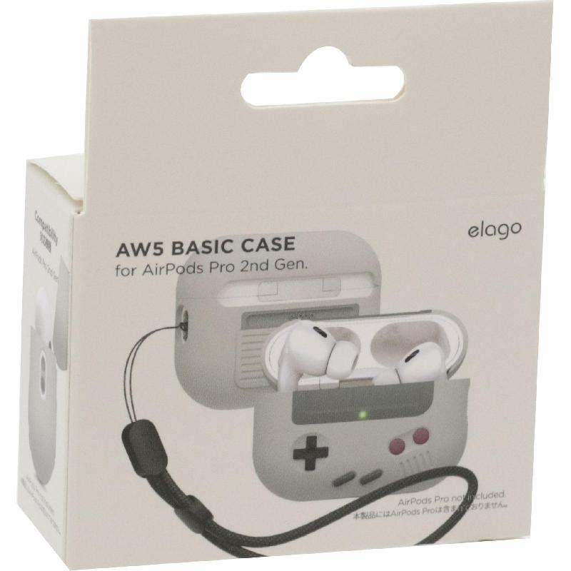 Elago AW5 Earbuds Case, for Apple AirPods Pro 2nd Gen, Light Grey — 3