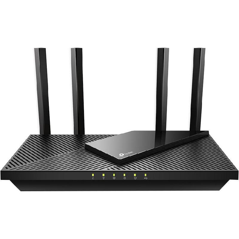TP-Link Archer AX55 Pro Wireless Router, up to 3.0 Gbps, Dual Band (2.4 GHz/5 GHz), Wi-Fi 6 (802.11ax), 1X 2.5 Gbps WAN/LAN Port + 4X Gigabit LAN Port, Black