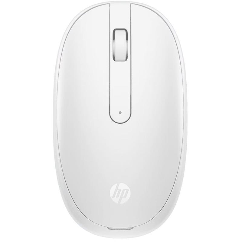 HP 240 Mouse, Bluetooth, Optical, 1600 dpi, Lunar White