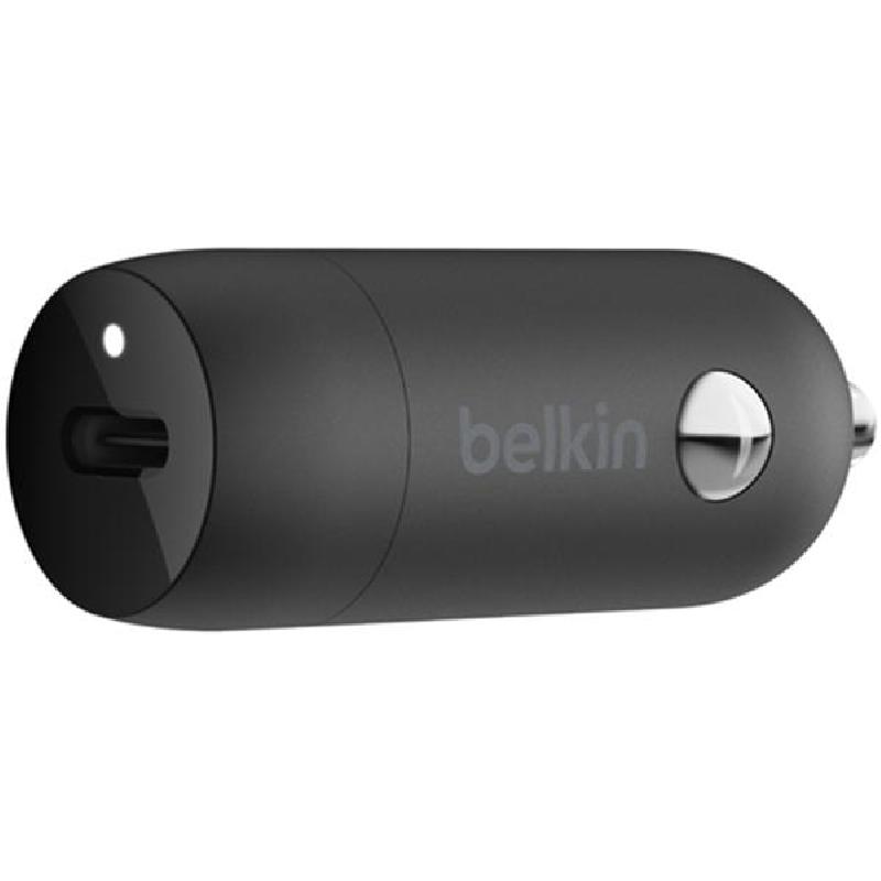 Belkin USB-C Car Charger 30W + USB-C to USB-C Cable, 30 Watts, Single USB-C, Black