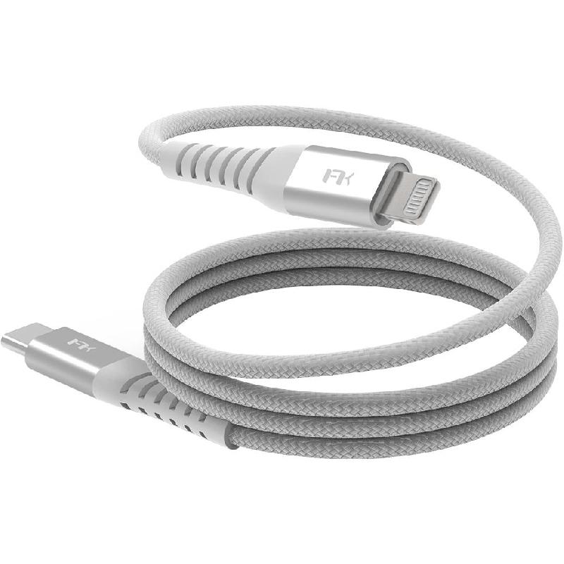 FeelTek Kleio M USB-C to Lightning Magnetic Sync & Charge Cable, 1.00 m ( 3.28 ft ), White