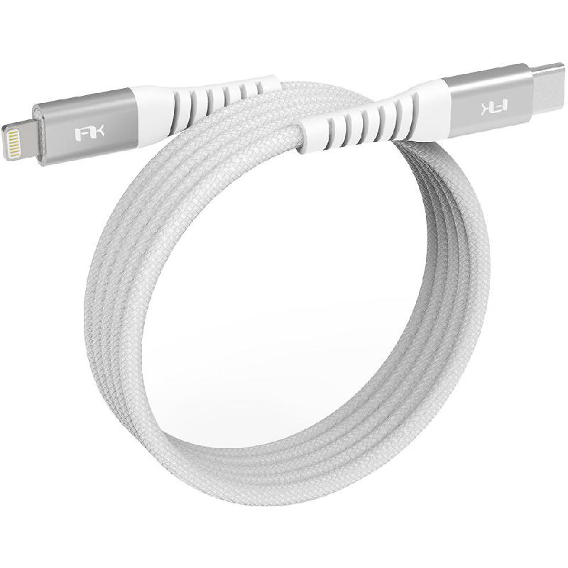 FeelTek Kleio M USB-C to Lightning Magnetic Sync & Charge Cable, 1.00 m ( 3.28 ft ), White — 3
