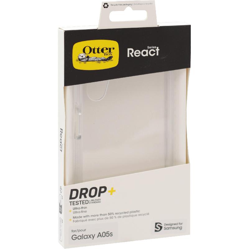 OtterBox React Back Cover Mobile Case, for Samsung Galaxy A05s, Clear