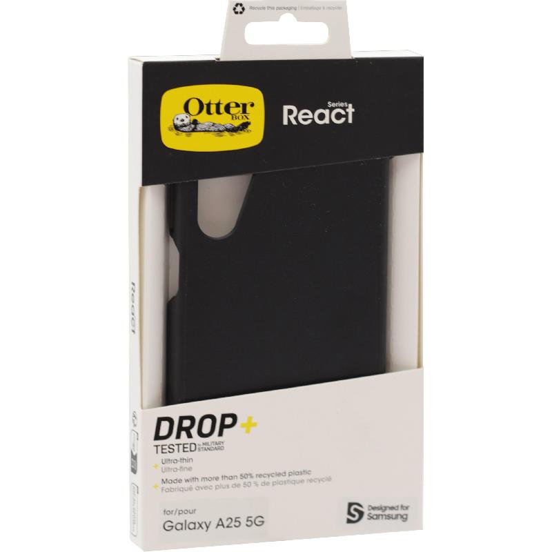 OtterBox React Back Cover Mobile Case, for Samsung Galaxy A25 5G, Black