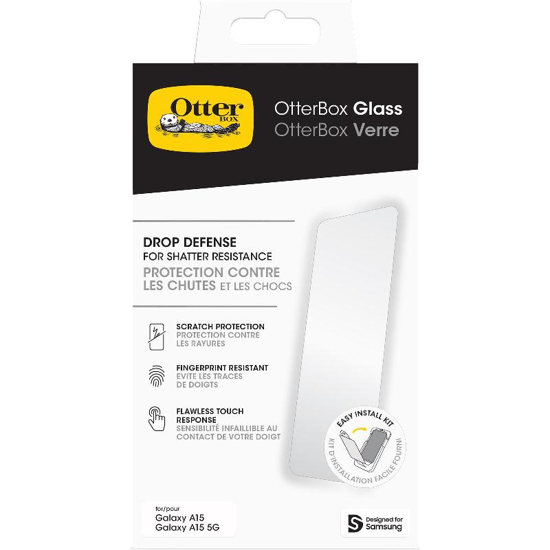 OtterBox Trusted Glass Smartphone Screen Protector, for Samsung Galaxy A15 4G/Galaxy A15 5G — 3