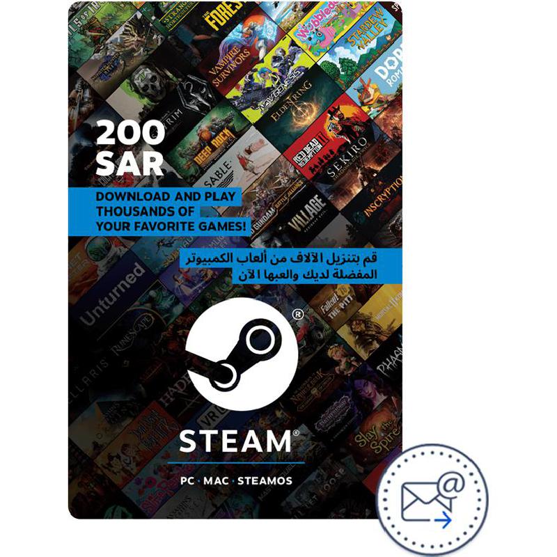 Steam SAR 200 Gift Card (Delivery by eMail), Digital Code (KSA)