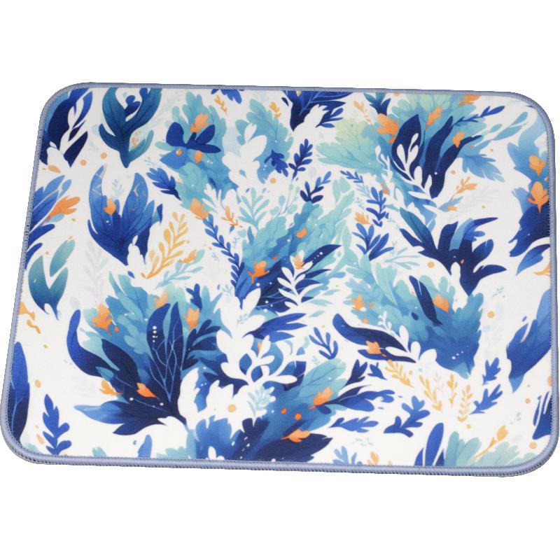 E-Century Algae Mouse Pad, Blue/White