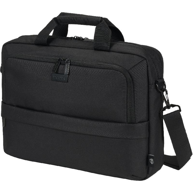 Dicota Eco Top Traveller CORE Laptop Messenger Bag, for 14.1"/13.9" (Device), Black