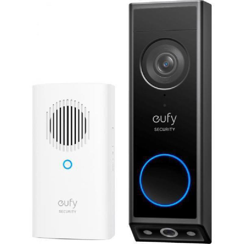 Eufy Video Doorbell E340 2K HD, Color Night Vision, Dual Light System, Bluetooth/Wi-Fi, Works with Amazon Alexa/Google Assistant, Black
