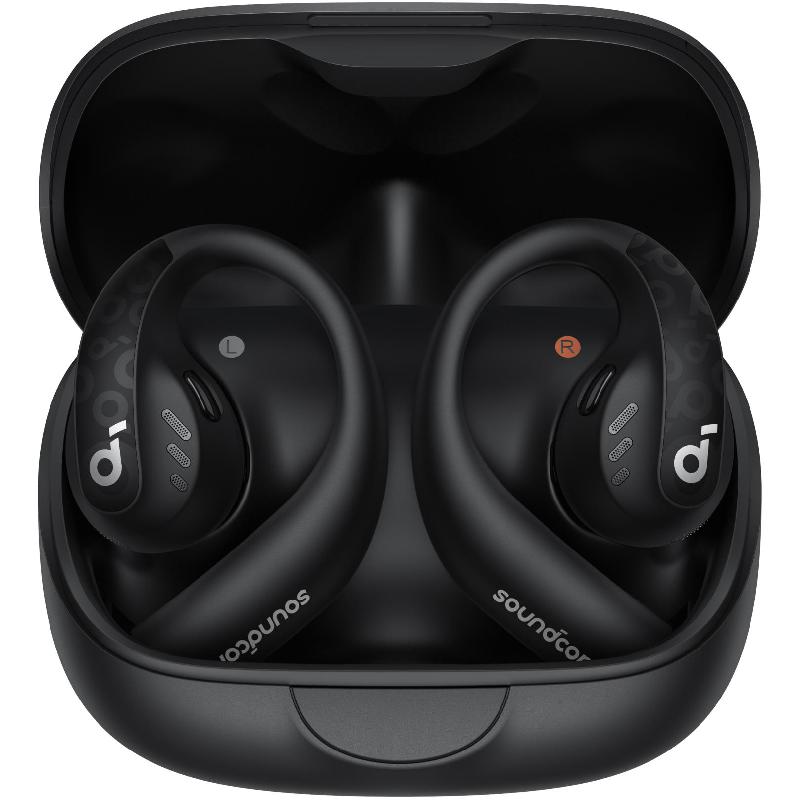 Anker Soundcore AeroFit Pro Earbuds, Bluetooth, USB (Charging), Built-in Microphone, Midnight Black