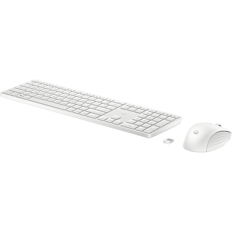 HP 650 Desktop (Keyboard and Mouse), Wireless, for Devices with Windows, White